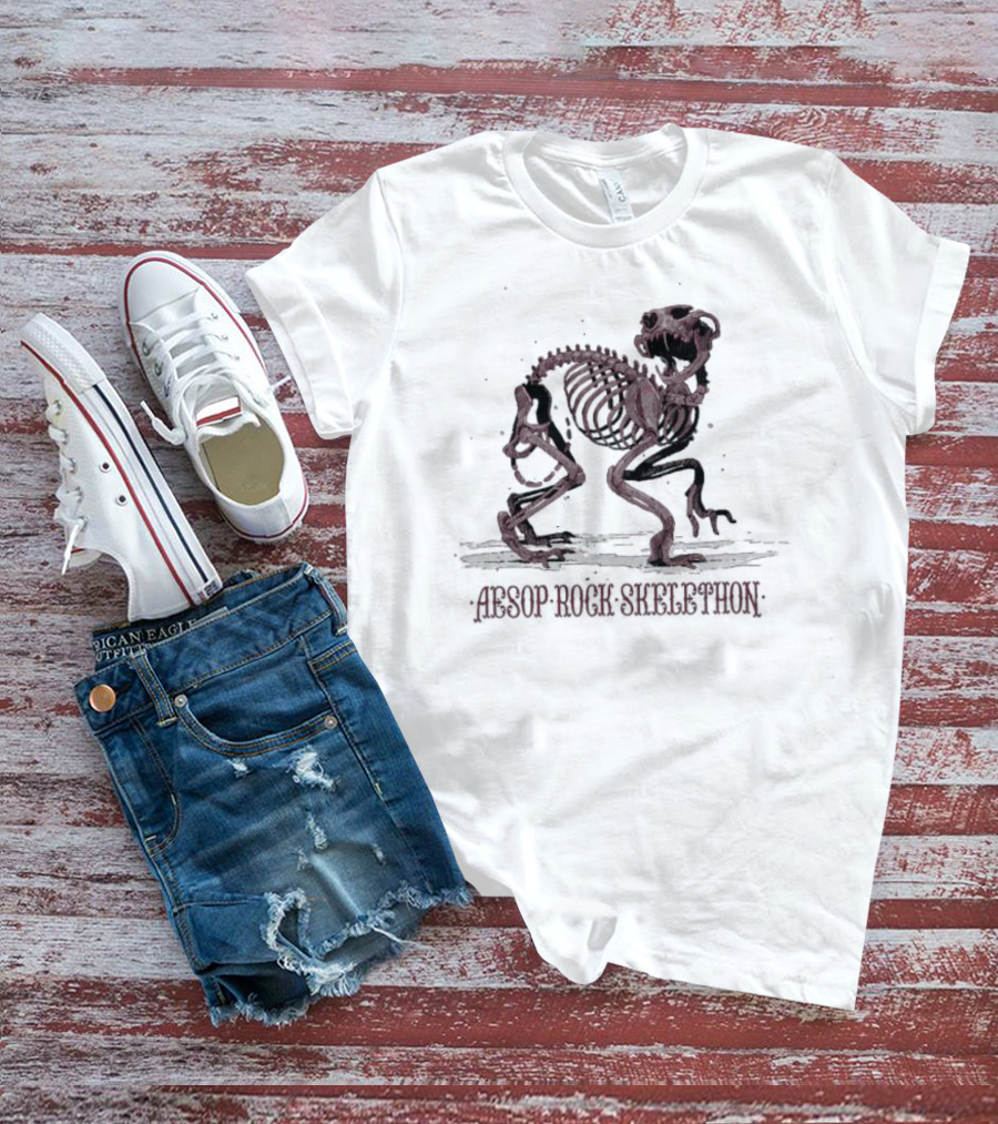 Aesop Rock Skelethon Whiskers T-Shirt