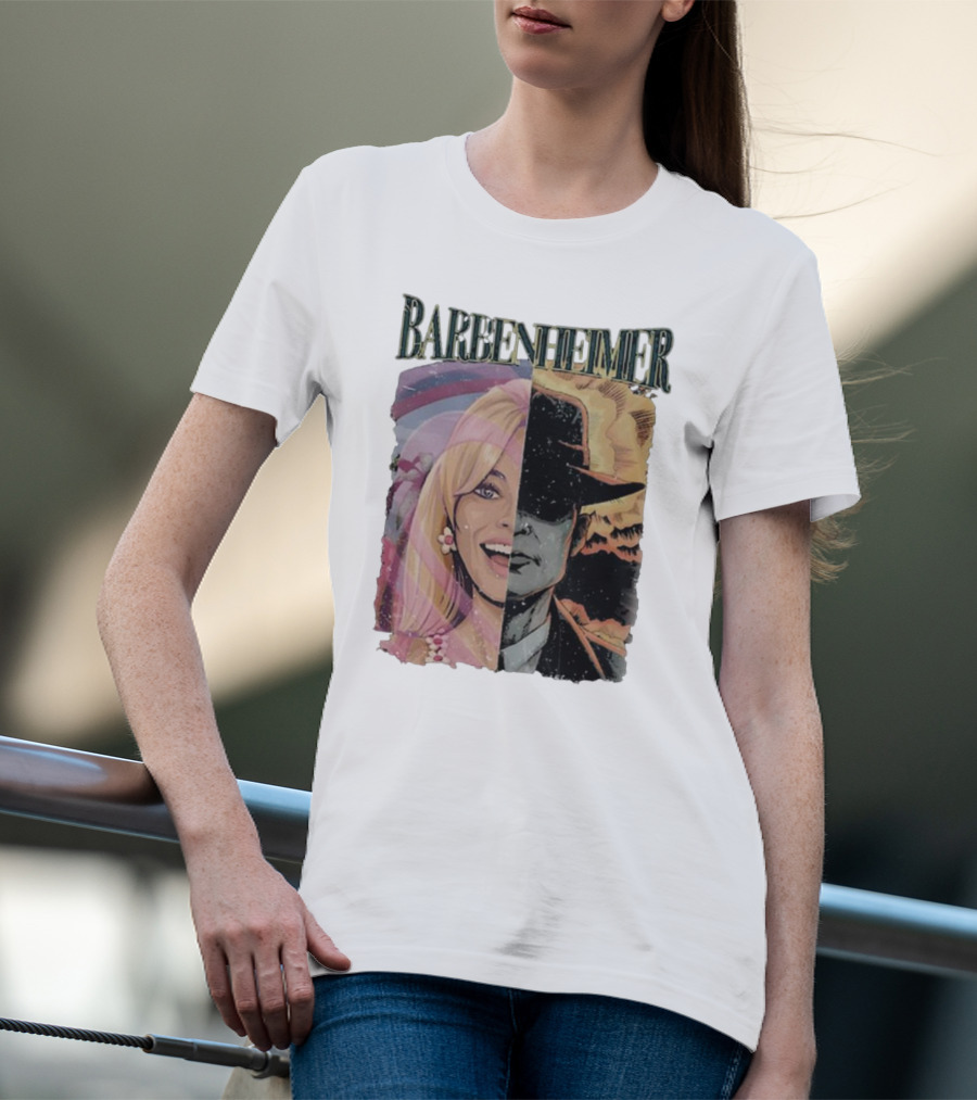 Barbenheimer Vintage I Survived Barbie Oppenheimer Fusion Uk Best Bernheimer India T-Shirt