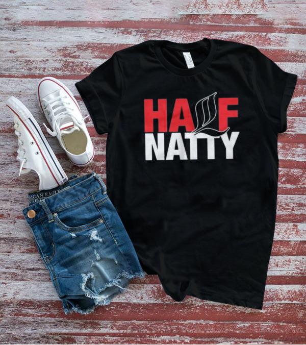 HALF NATTY Gym Bodybuilding Styled Leaf Motif T-Shirt