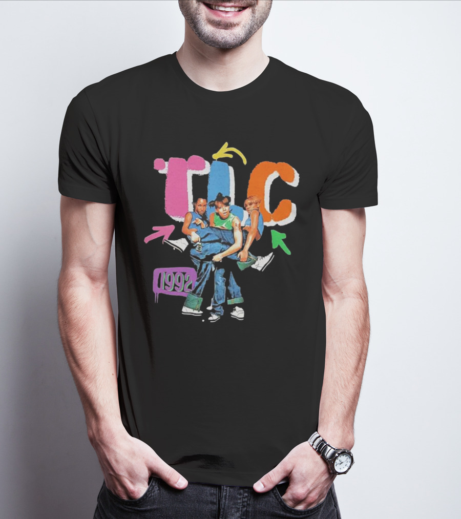 TLC 1992 Attractive Kicking Group T-Shirt