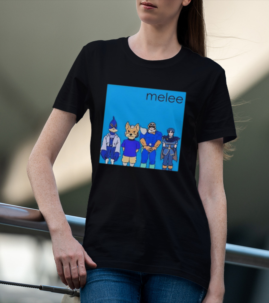 Start GG Shop Melee Blue Album Video Game Characters T-Shirt