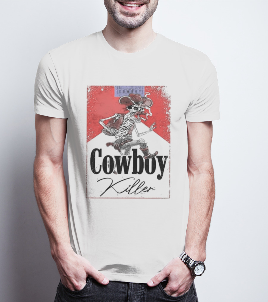 Cowboy Killer Jason Aldean Skeleton Cowboy T-Shirt