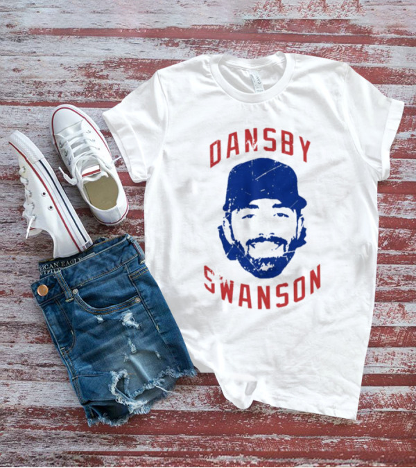 Dansby Swanson Chicago Baseball Portrait Fan T-Shirt