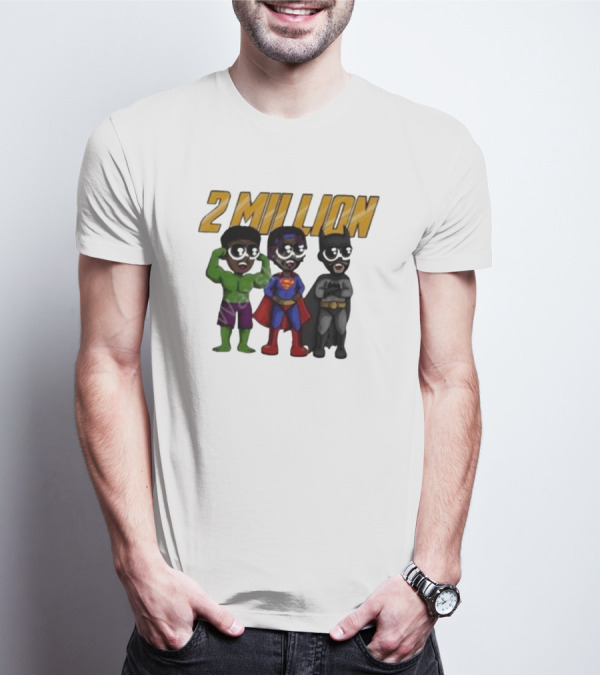 Daydrian Harding 2 Million Subscribers Superhero T-Shirt