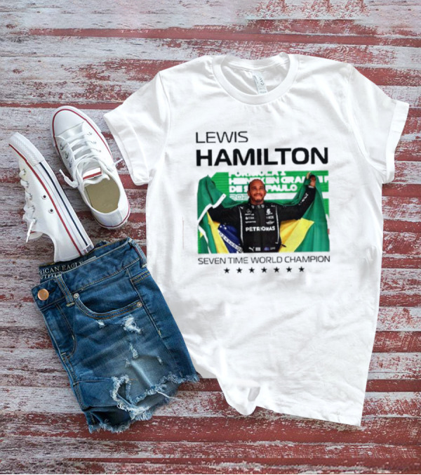 Lewis Hamilton São Paulo Grand Prix Seven Time World Champion T-Shirt