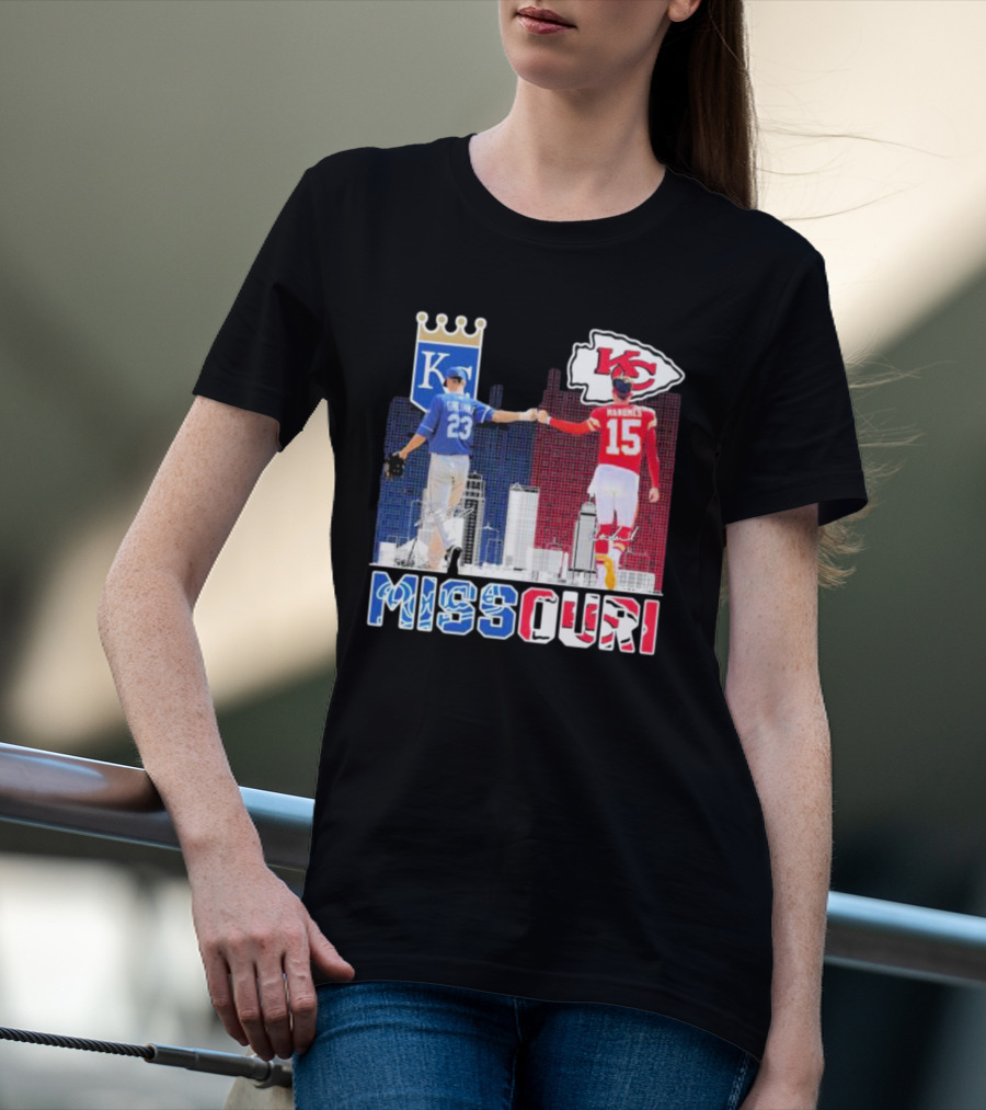 Missouri Kansas City Chiefs Mahomes Royals Greinke T-Shirt