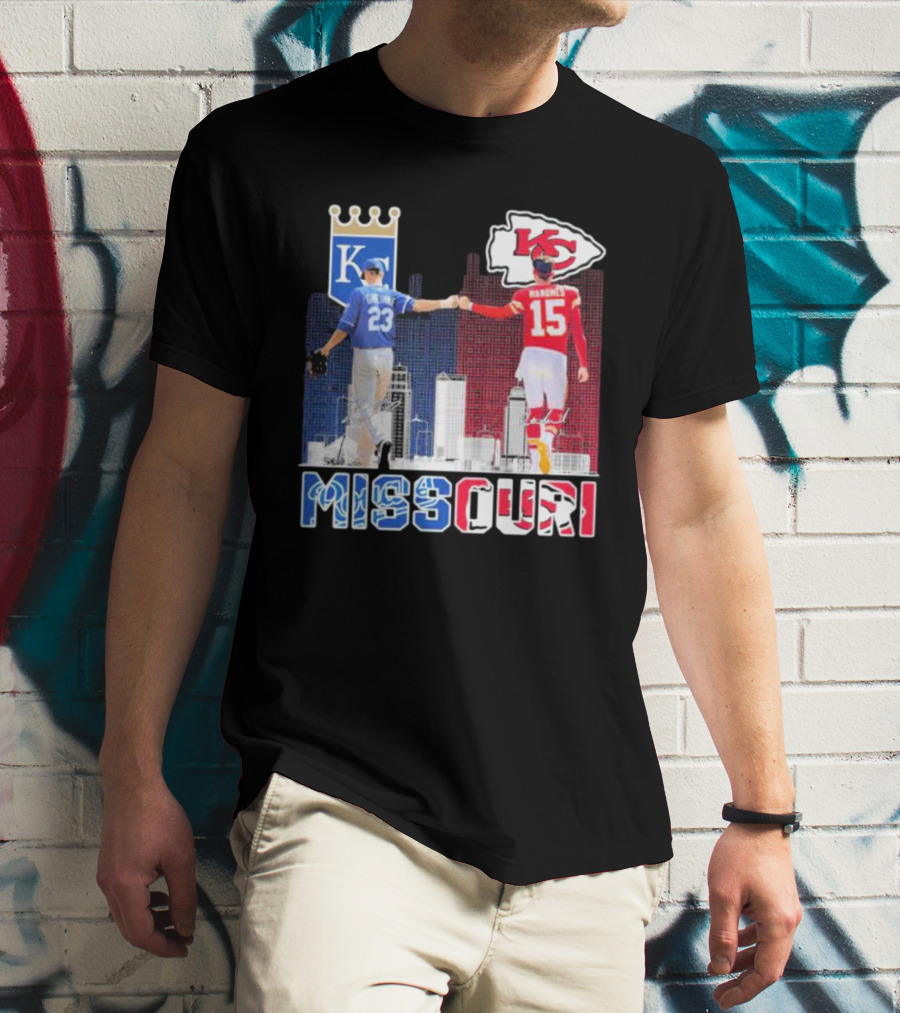 Missouri Kansas City Chiefs Mahomes Royals Greinke T-Shirt