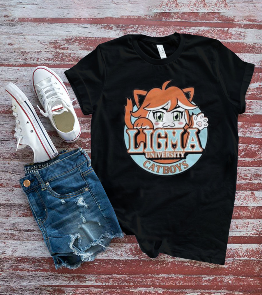 Ligma University Catboys Professor Lando Cat Ear Anime T-Shirt
