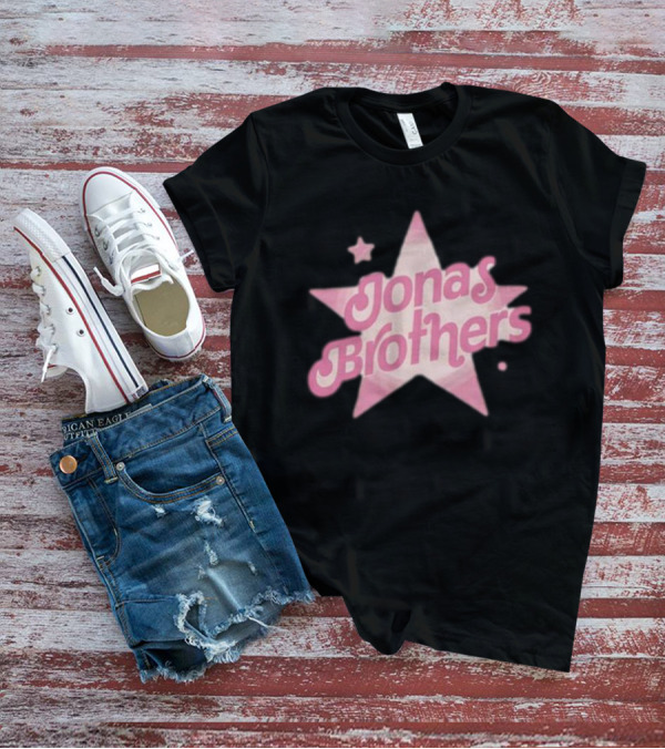 Jonas Brothers Pink Stars Retro T-Shirt