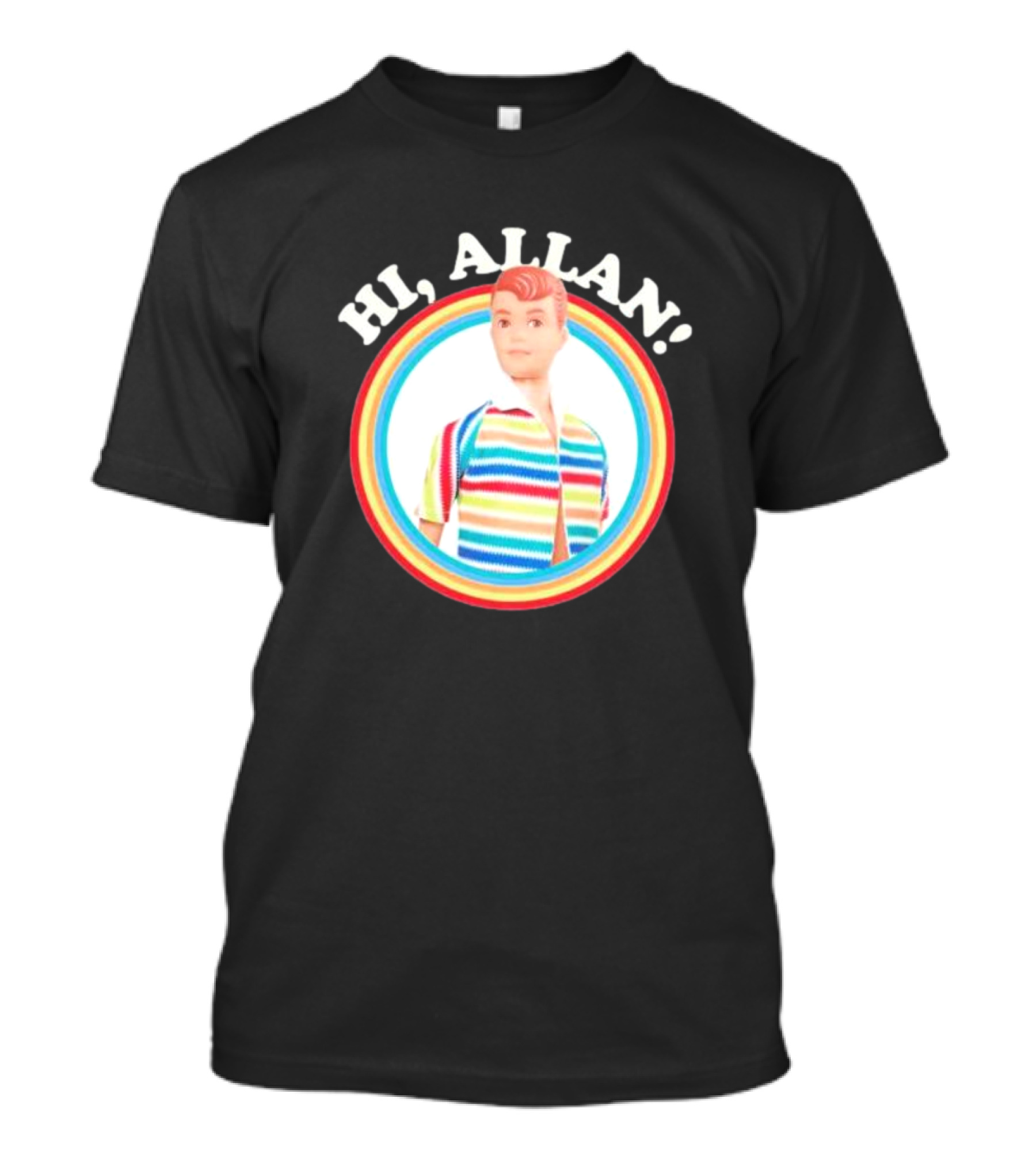 Barbie The Movie Hi Allan Rainbow T-Shirt