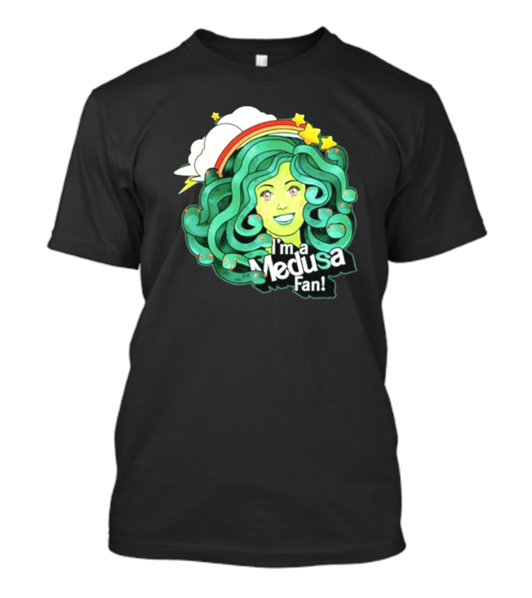 I'm A Medusa Fan Rainbow Stars Clouds T-Shirt