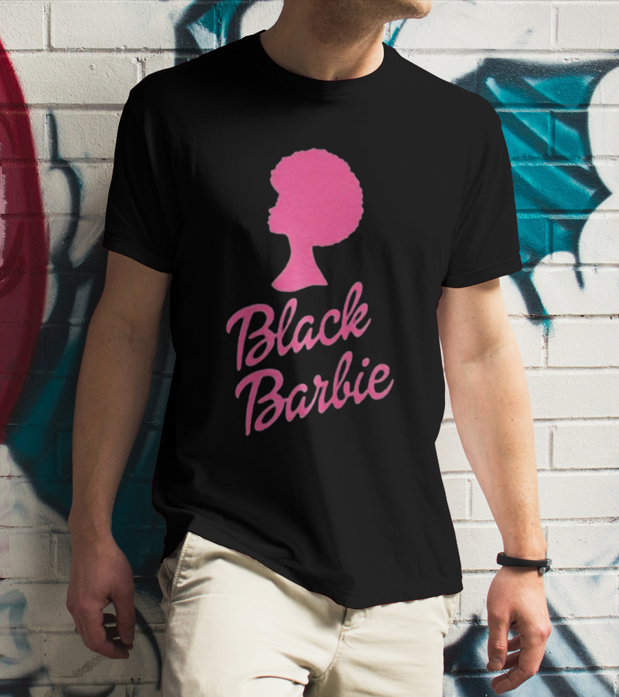 Black Barbie Afro Fan T-Shirt
