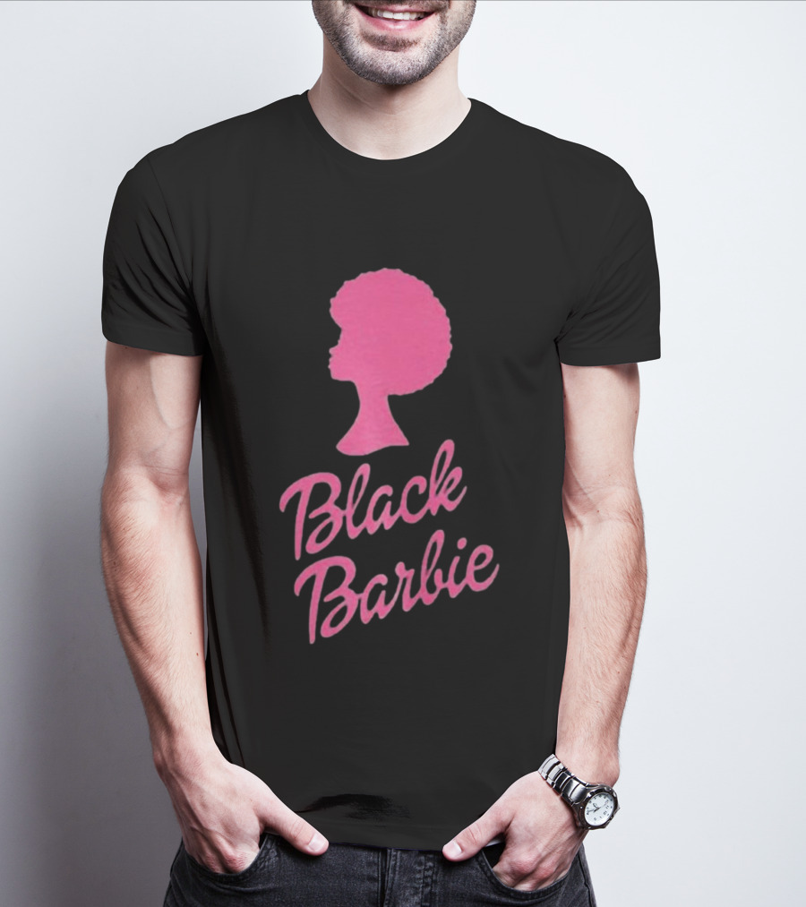 Black Barbie Afro Fan T-Shirt