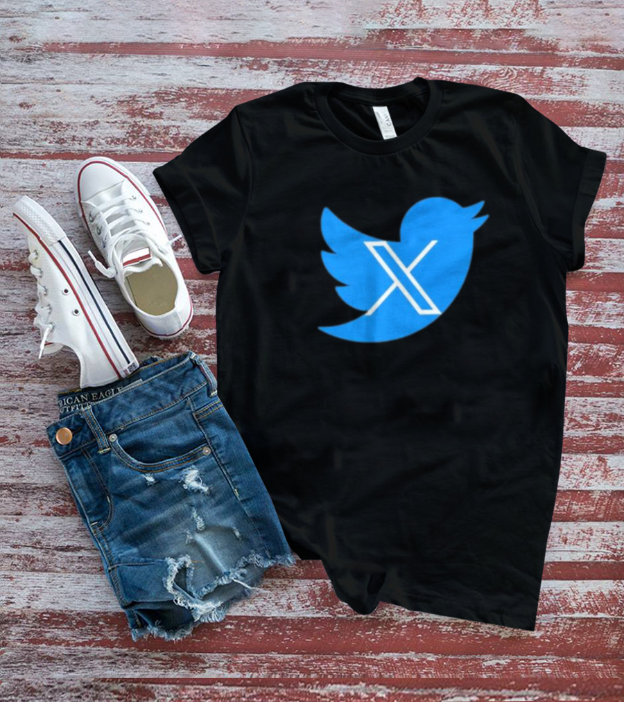 Twitter Bird X Logo New T-Shirt