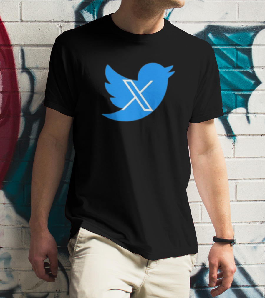 Twitter Bird X Logo New T-Shirt