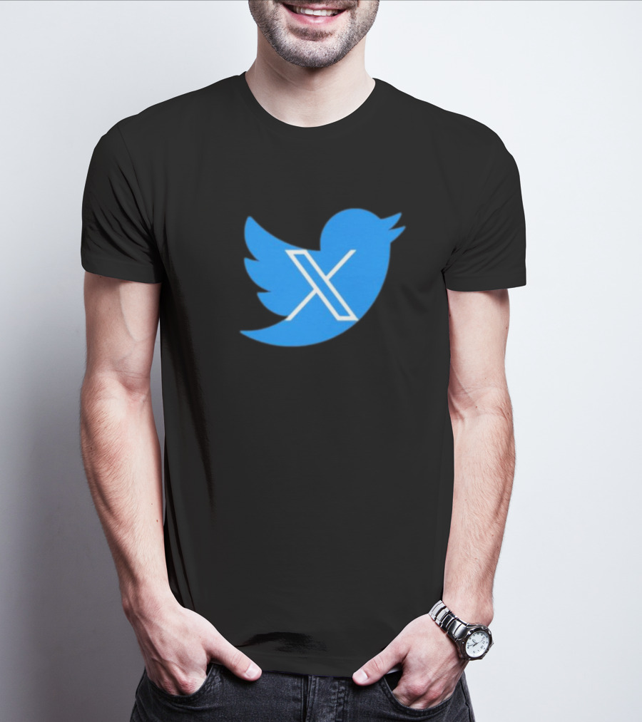 Twitter Bird X Logo New T-Shirt