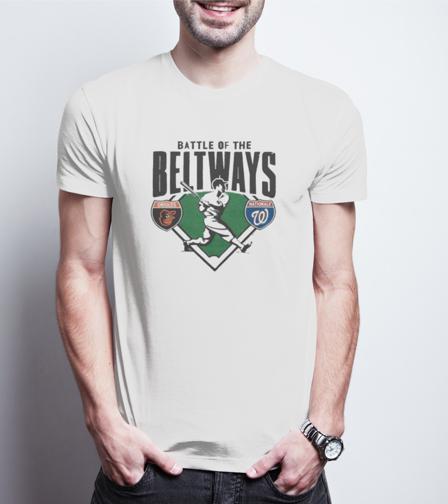 Battle Of The Beltways Orioles Nationals Baseball Rivalry Matchup T-Shirt