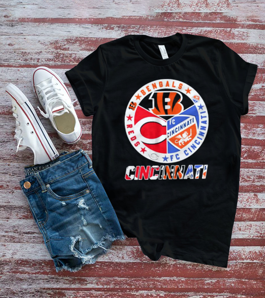 Cincinnati Reds Bengals FC Cincinnati Cincinnati T-Shirt