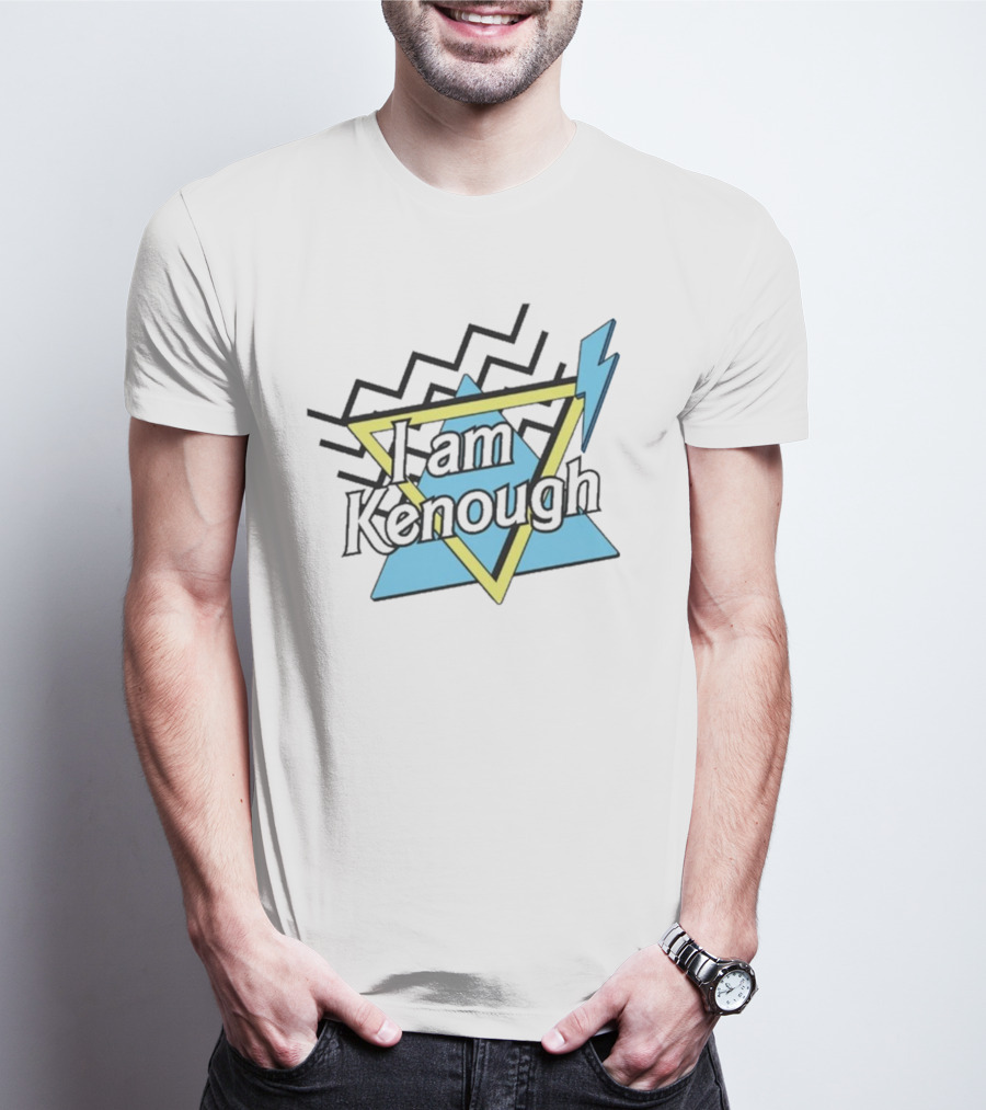 Kenough I Am Kenough Barbie Movie Triangle Lightning T-Shirt