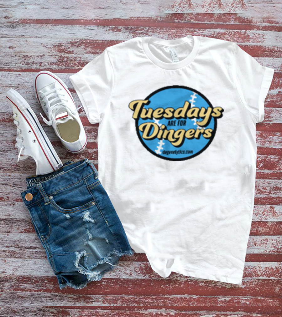 Parlaybae Degenelytics Tuesdays Are For Dingers Baseball Merch T-Shirt