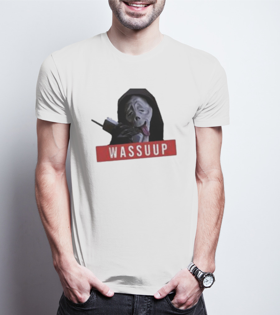 Wassup Ghostface Parody New Skeleton T-Shirt