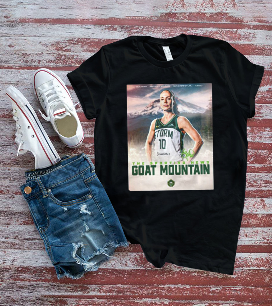 Sue Bird The Sporting News GOAT Mountain Storm 10 T-Shirt