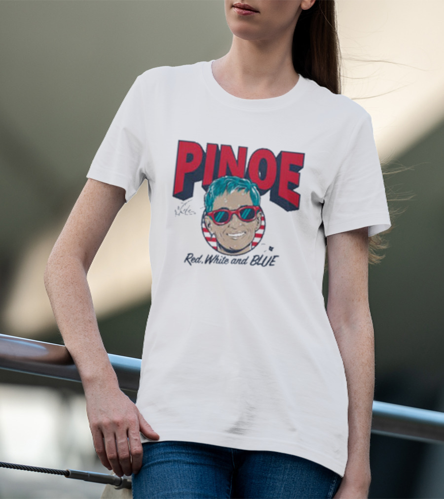 PINOE Red White And Blue T-Shirt