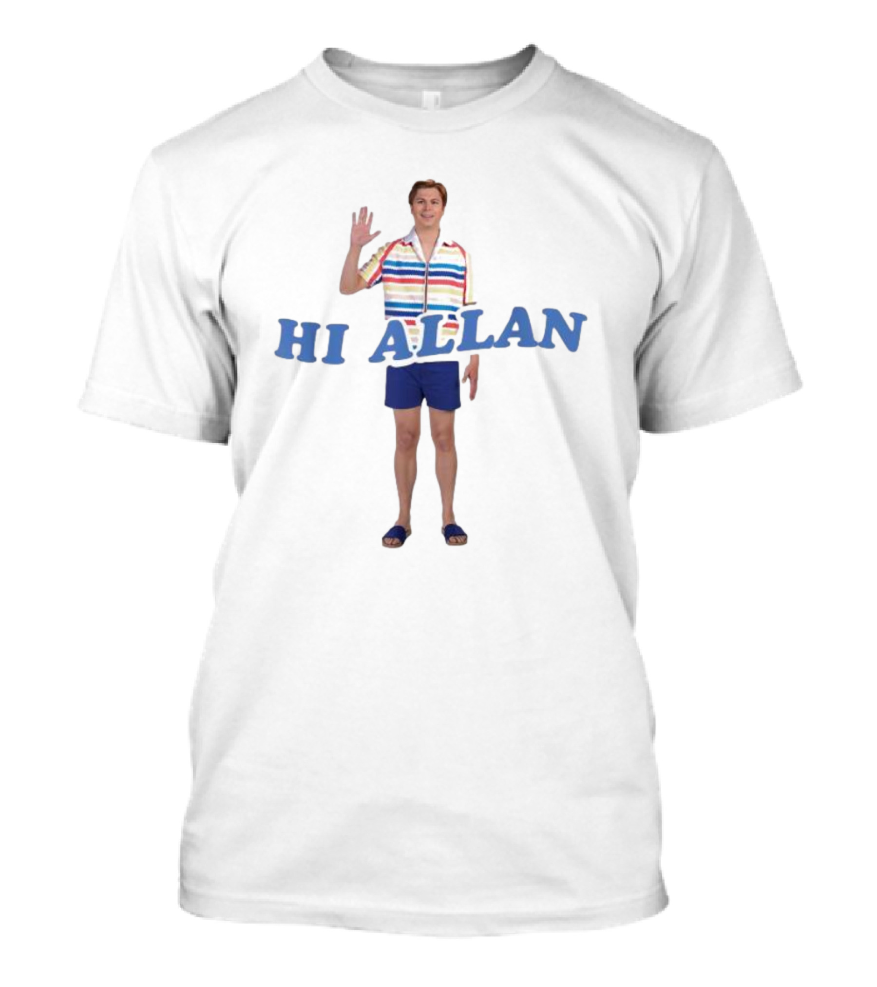 Barbie The Movie Hi Allan Striped T-Shirt