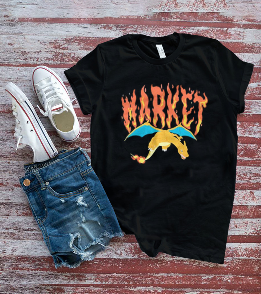 Market Charizard Flames Pokémon T-Shirt