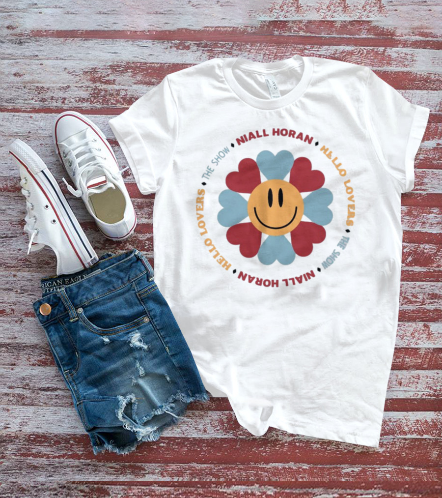 Hello Lovers Niall Horan The Show Smiley Heart Flower T-Shirt