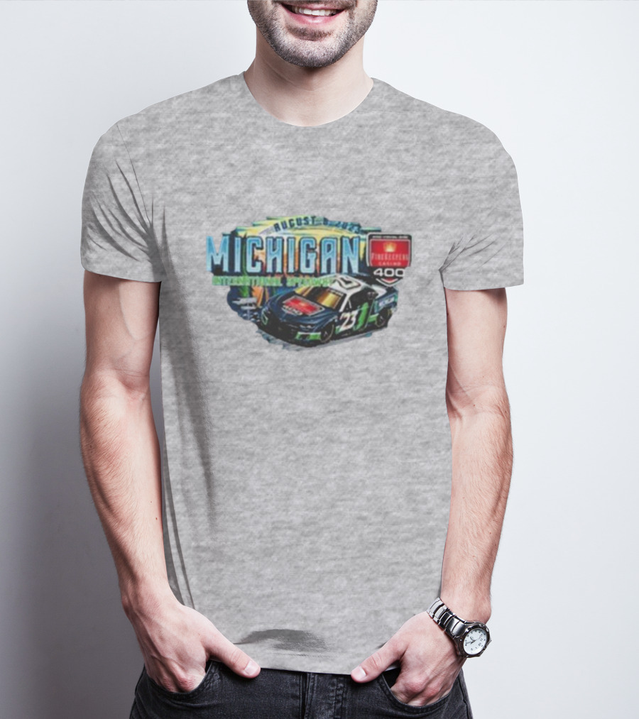 August Michigan International Speedway FireKeepers Casino 400 Race Car 23 T-Shirt