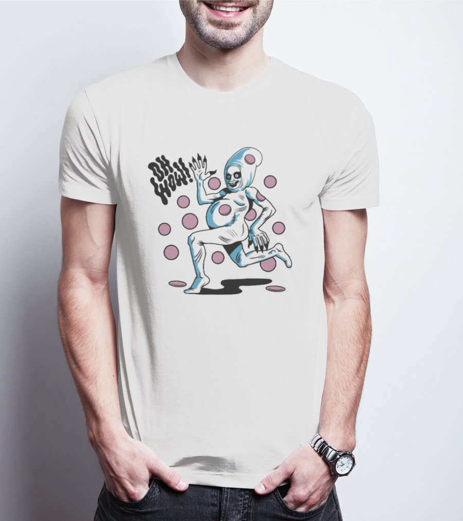House Of Jimbo Merch Casper The Boloney Ghost Oh Wow Polka Dots T-Shirt
