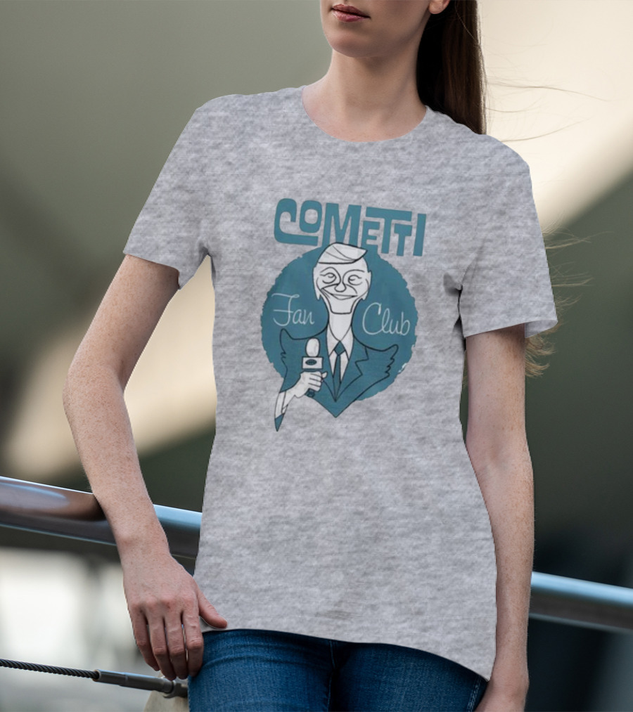 Cometti Fan Club Cartoon Microphone T-Shirt