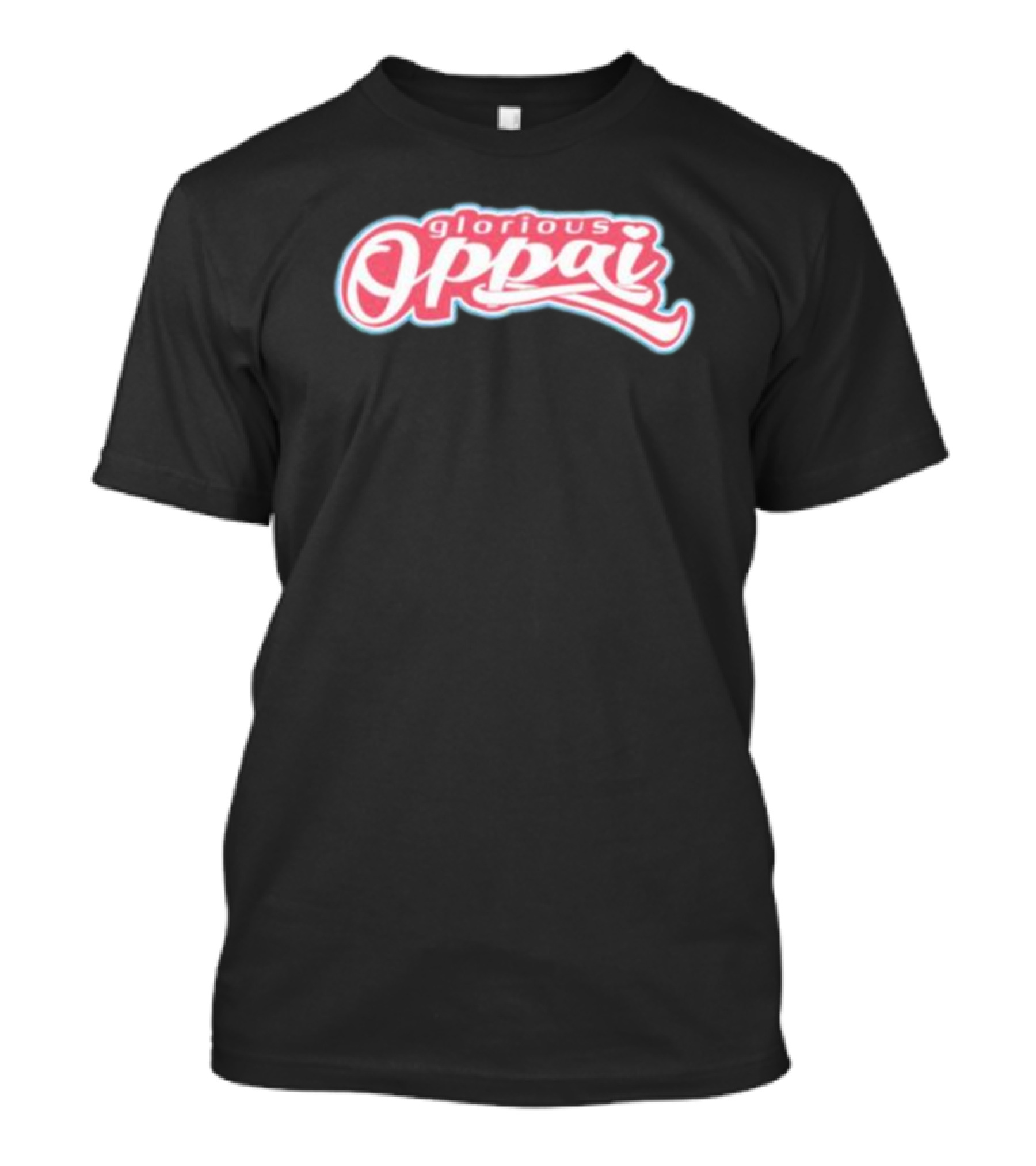 Reiinapop Glorious Oppai Heart Typography T-Shirt