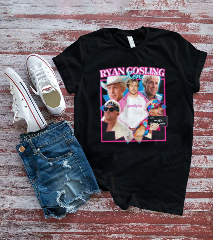 Ryan Gosling Ken Literally Me Ken Barbie Movie LAPD Ken Venice T-Shirt