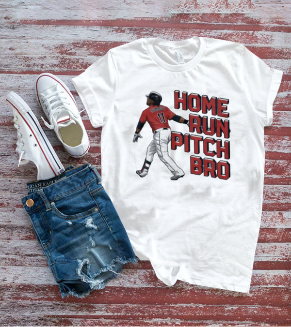 HOME RUN PITCH BRO BASEBALL SWING VINTAGE RED AND BLACK T-Shirt