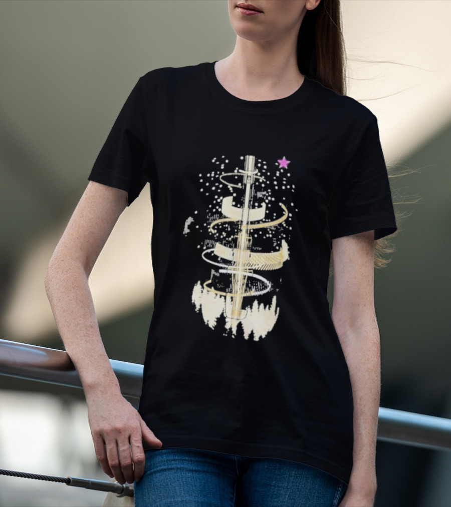 Linus Screwdriver Surrounded By Cosmic Spiral And Purple Star T-Shirt