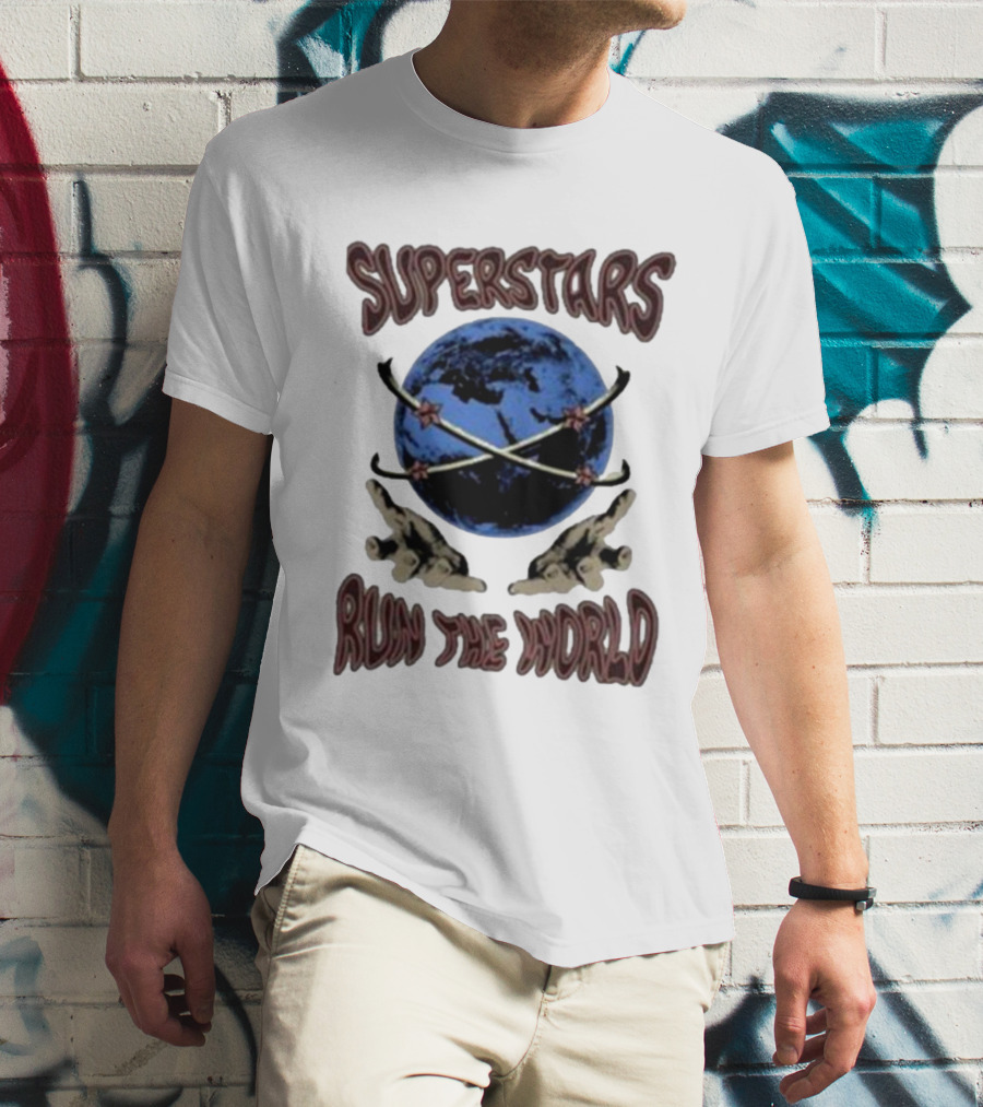 Superstars Run The World Planet T-Shirt