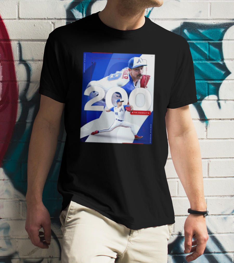 Spencer Strider 200 Strikeouts Season Braves Pitcher Milestone T-Shirt
