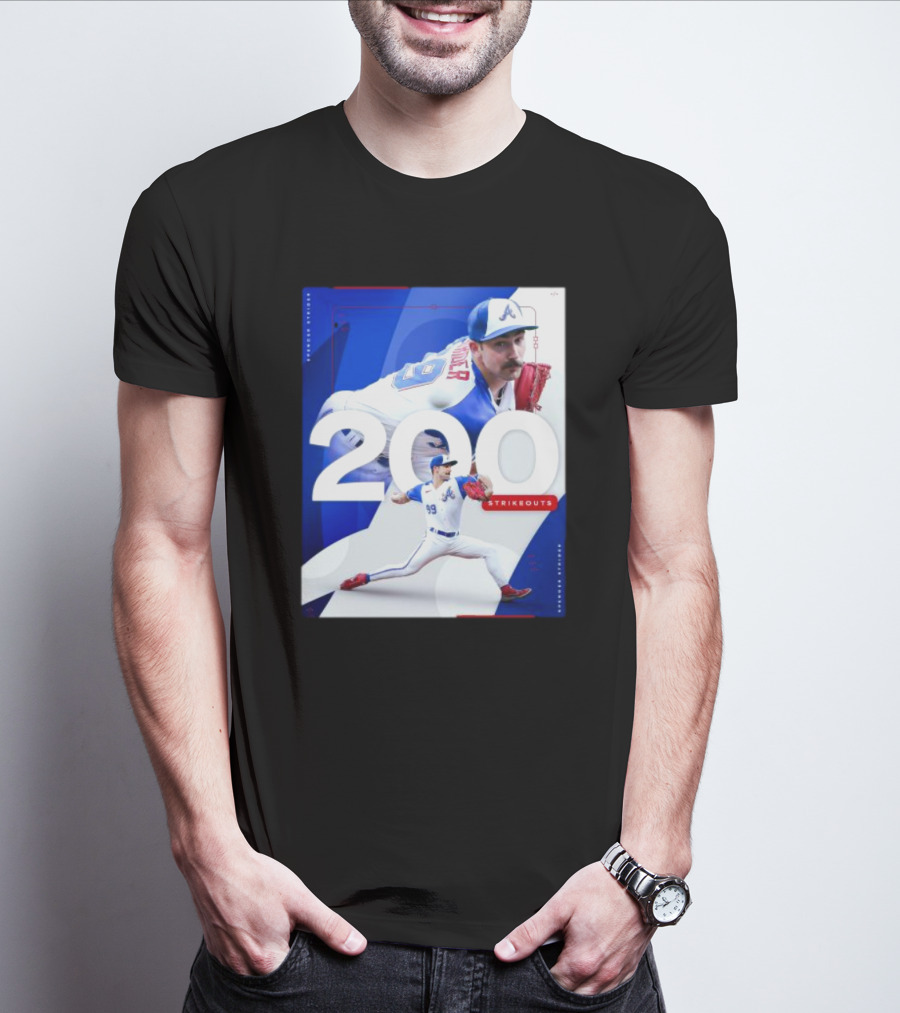 Spencer Strider 200 Strikeouts Season Braves Pitcher Milestone T-Shirt