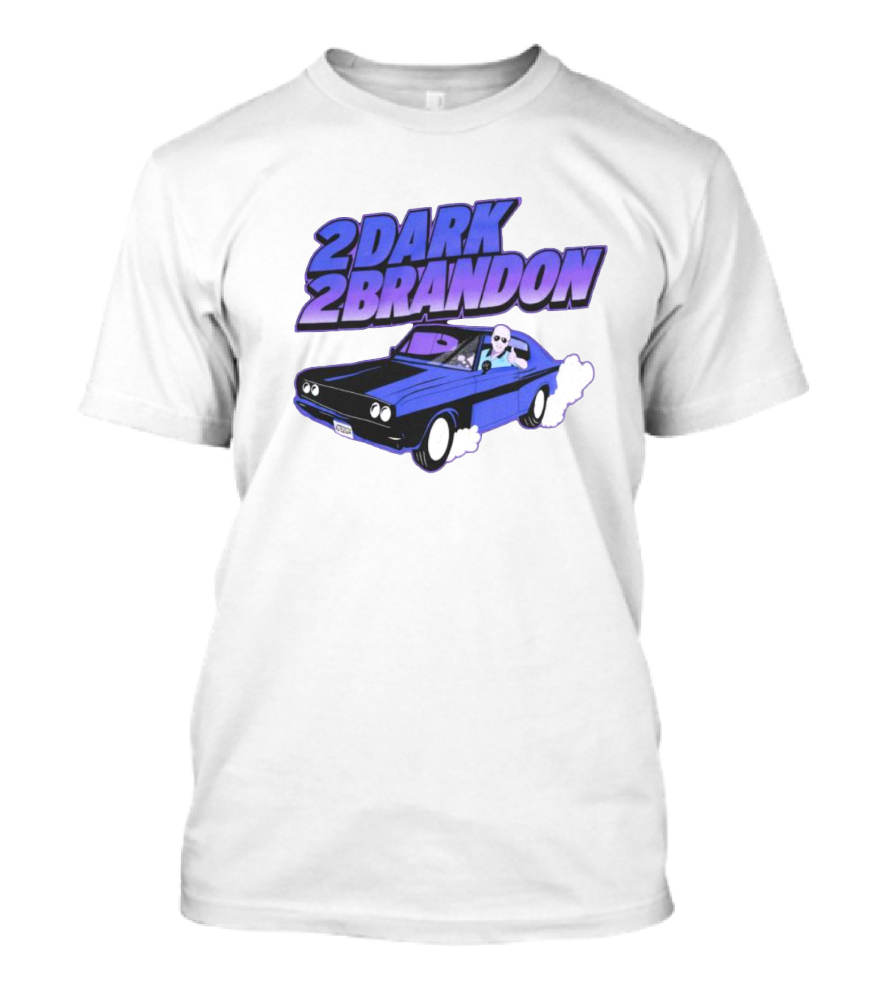 2 Dark 2 Brandon Crooked Media Merch Car Racing T-Shirt