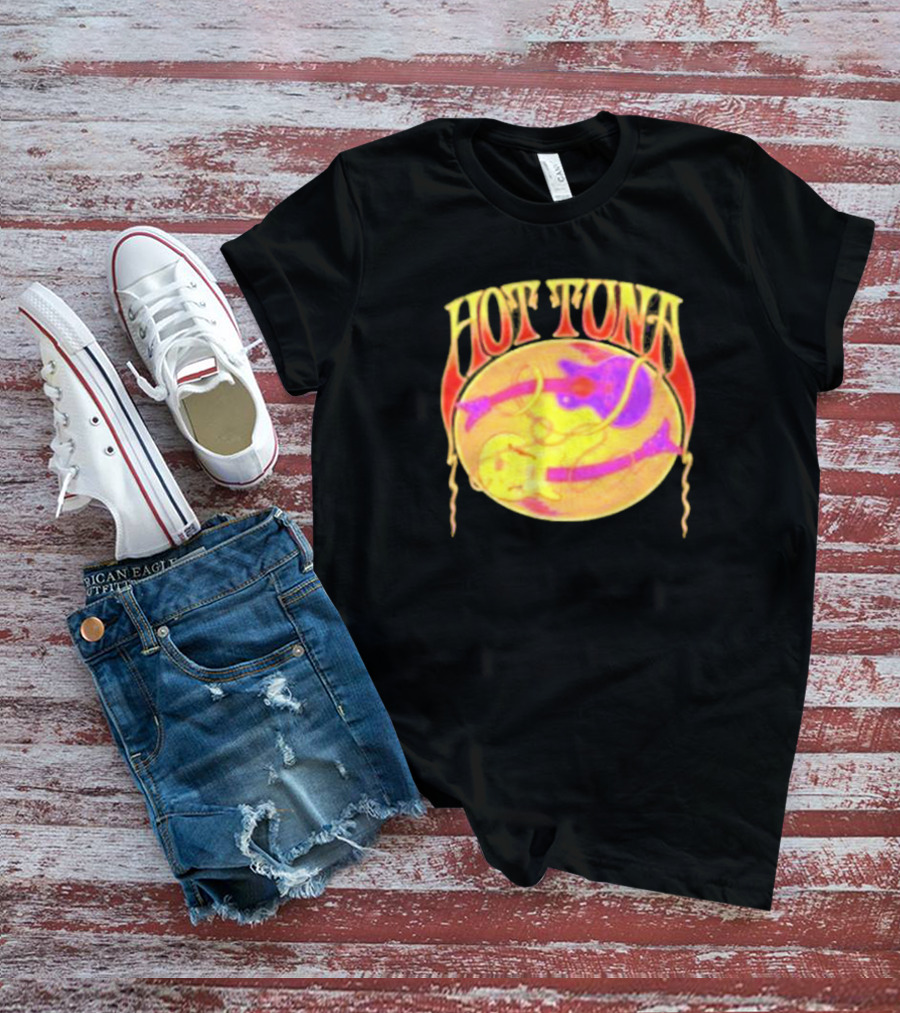 Hot Tuna Vintage Psychedelic Guitar T-Shirt