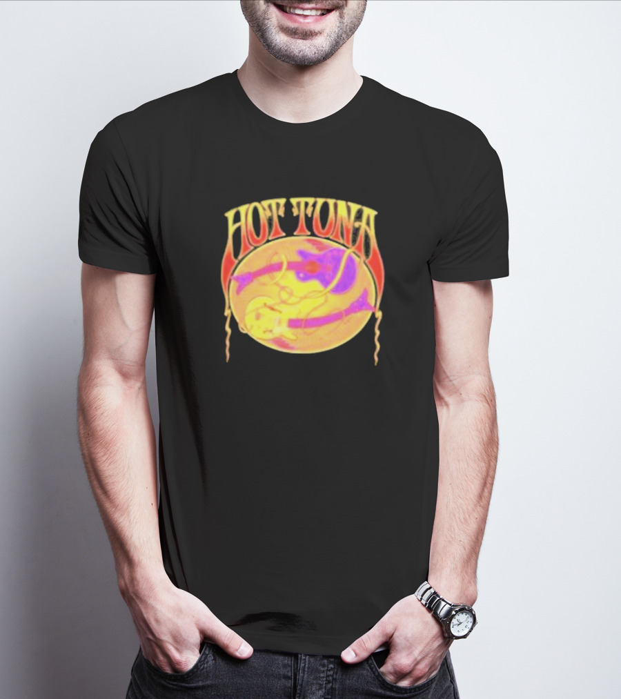 Hot Tuna Vintage Psychedelic Guitar T-Shirt