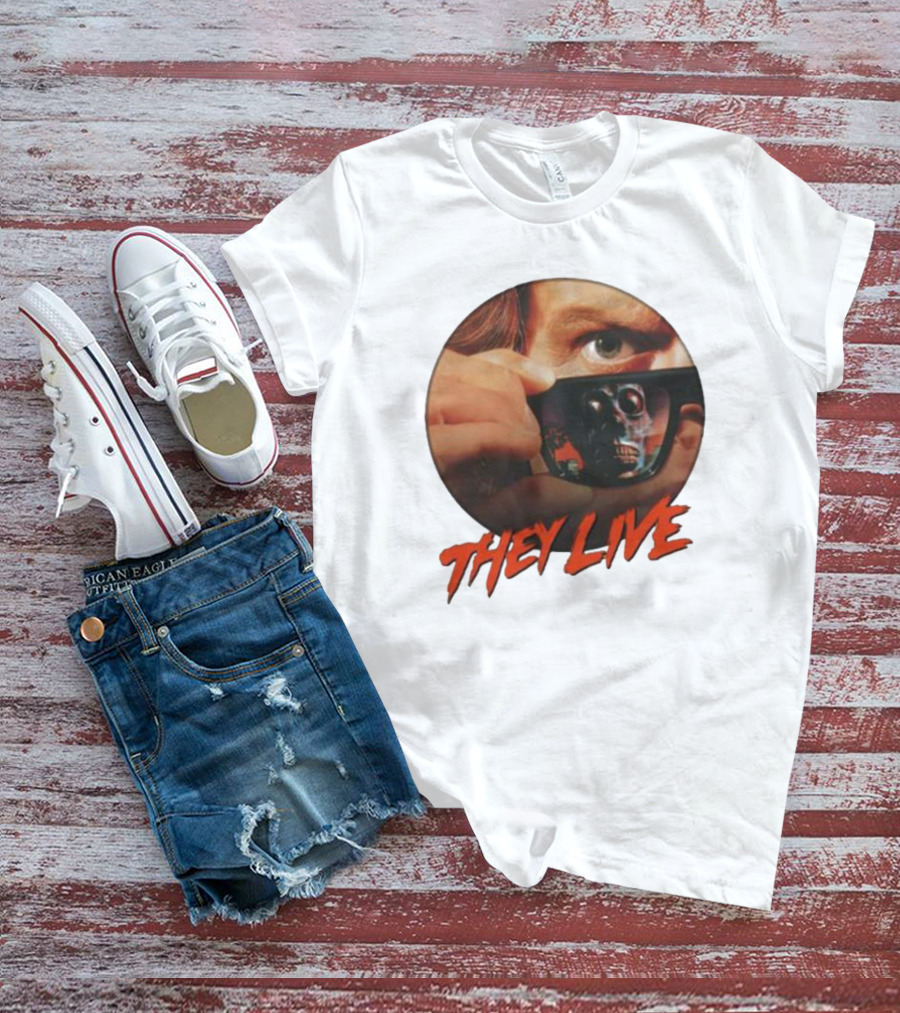 They Live Alien Sunglasses Meme Comedy T-Shirt