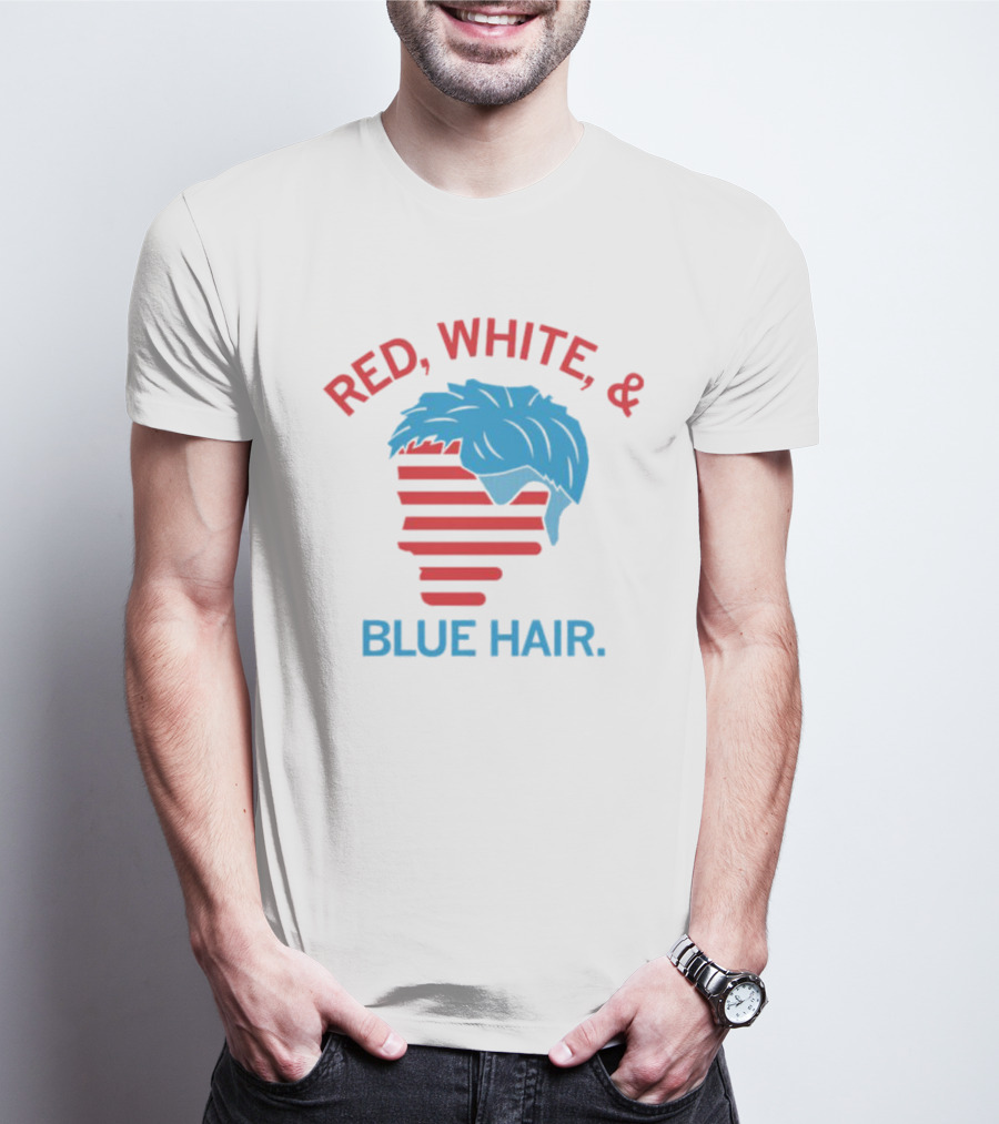 Red White And Blue Hair T-Shirt