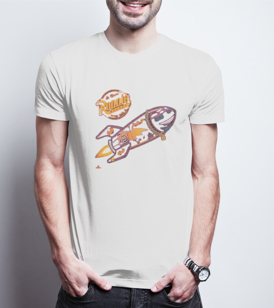 Ronnie Rocket Number 13 With Lightning Bolt And Planetary Icons T-Shirt