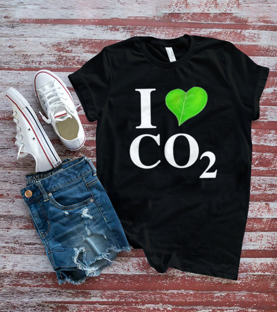 Leaf I Love CO2 Environment Statement Climate Change Awareness T-Shirt