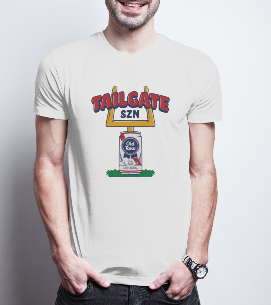 Old Row Ribbon Beer Tailgate SZN 12 Can T-Shirt