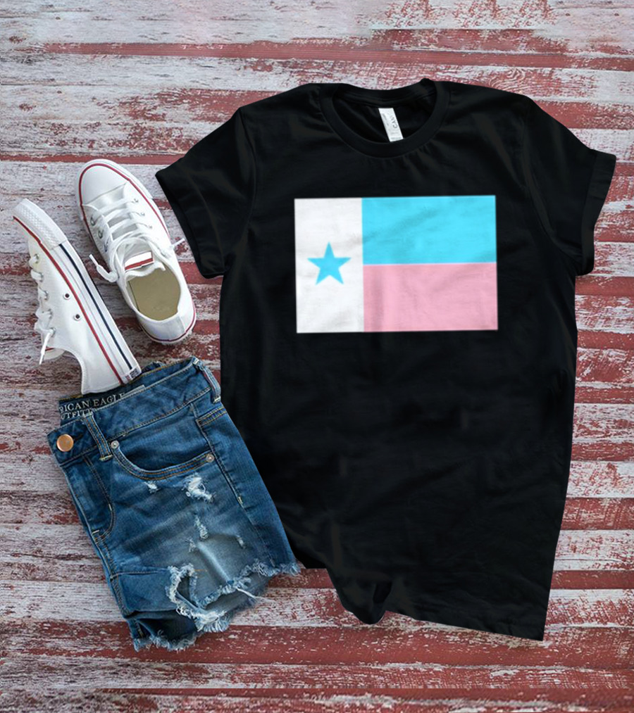 Flags Mashup Bot Texas Trans Pride Trans Texas Flag T-Shirt