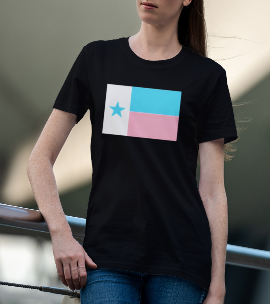Flags Mashup Bot Texas Trans Pride Trans Texas Flag T-Shirt